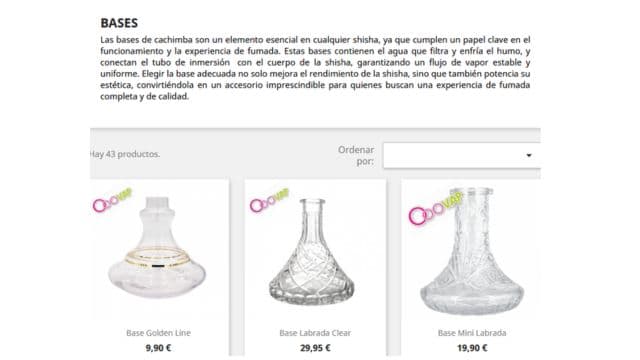 bases para cachimba